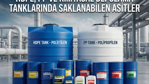 HDPE, PP ve Kimyasal Depolama Tanklarında Saklanabilen Asitler Nelerdir?
