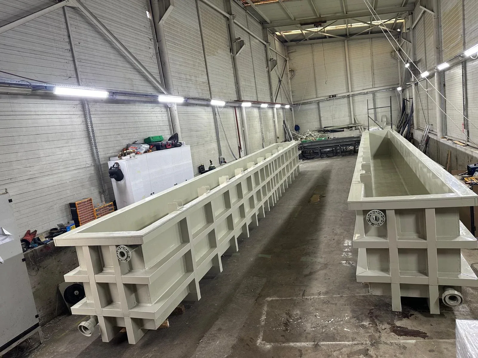 Galvaniz ve kaplama hatları için PP yüzey işlem havuzu imalatı